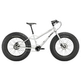 Surly Moonlander 2.0 fat bike with 9-speed Pinion gearbox and 24x6.25-inch fat tires, shown in gray color.