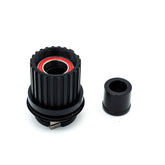 Vision Alloy MicroSpline 12s freehub body for U2152, U2172, U2144, and U2161 bike hubs, shown in metallic finish.