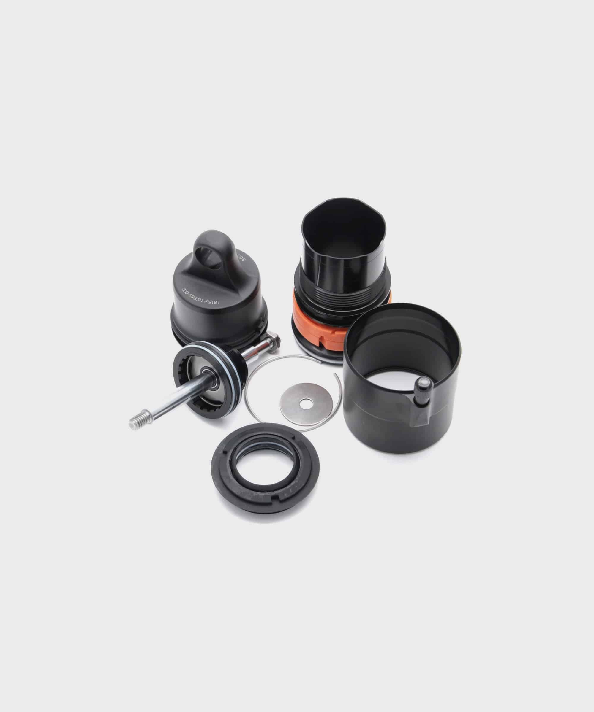 Fox Shock Float X2 rear shock update kit with spares and accessories, featuring components for mountain bike suspension upgrades.