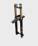 Fox Fork 40 Mud Guard 2021 with 4-Point Direct Mount for suspension protection, shown attached to mountain bike fork.
