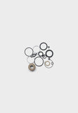 Fox Shock Float X2 Gen 2 damper rebuild seal kit for 2024 suspension repair, featuring components for Fox shock absorbers.