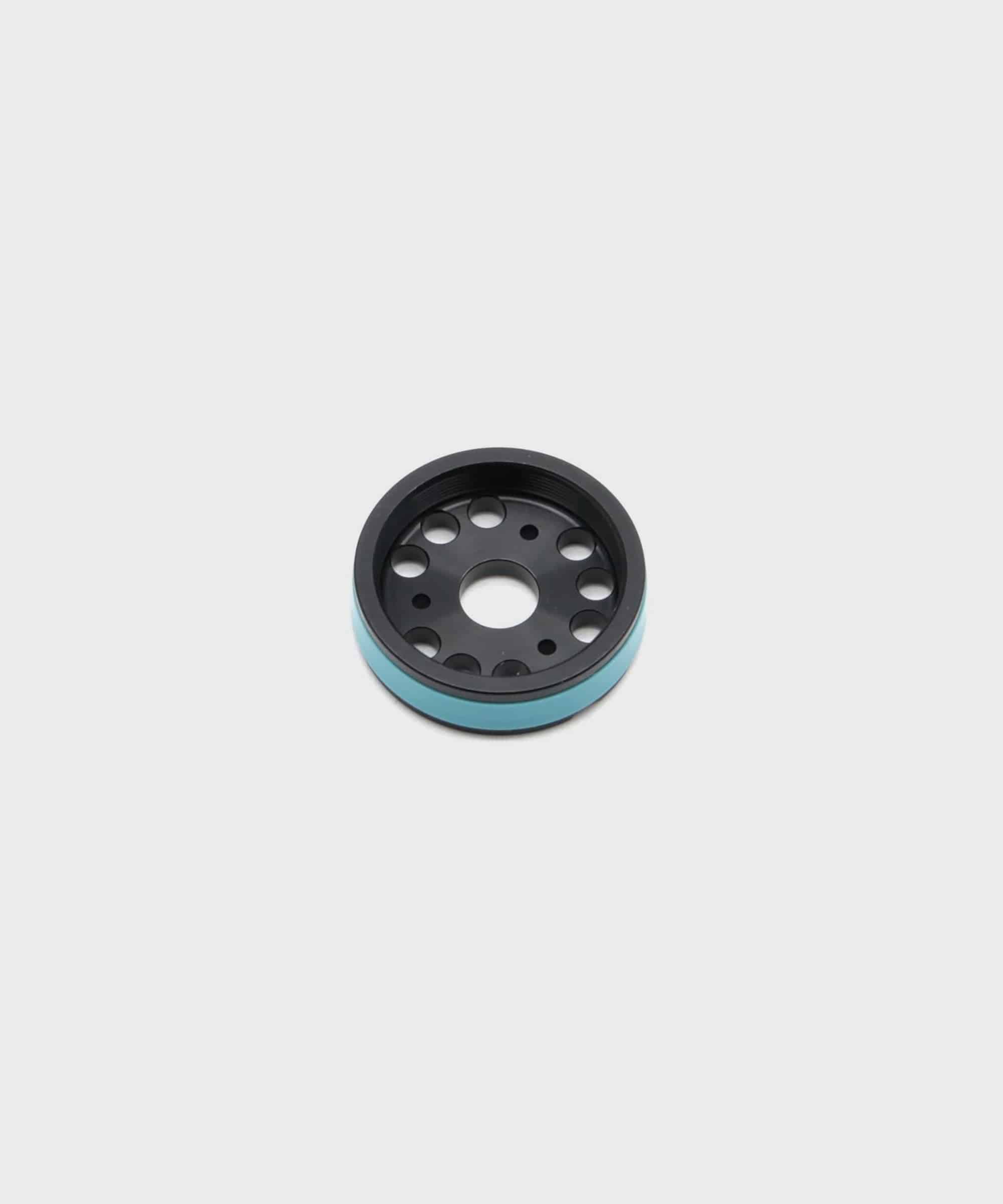 Fox Shock Float DPS piston assembly for rear shock damping, featuring anti-clunk digressive components, shown in the image.