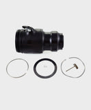 Fox Shock NUDE TR LV EVOL lever air sleeve assembly in black anodized finish, featuring a 1.500 bore for suspension components.