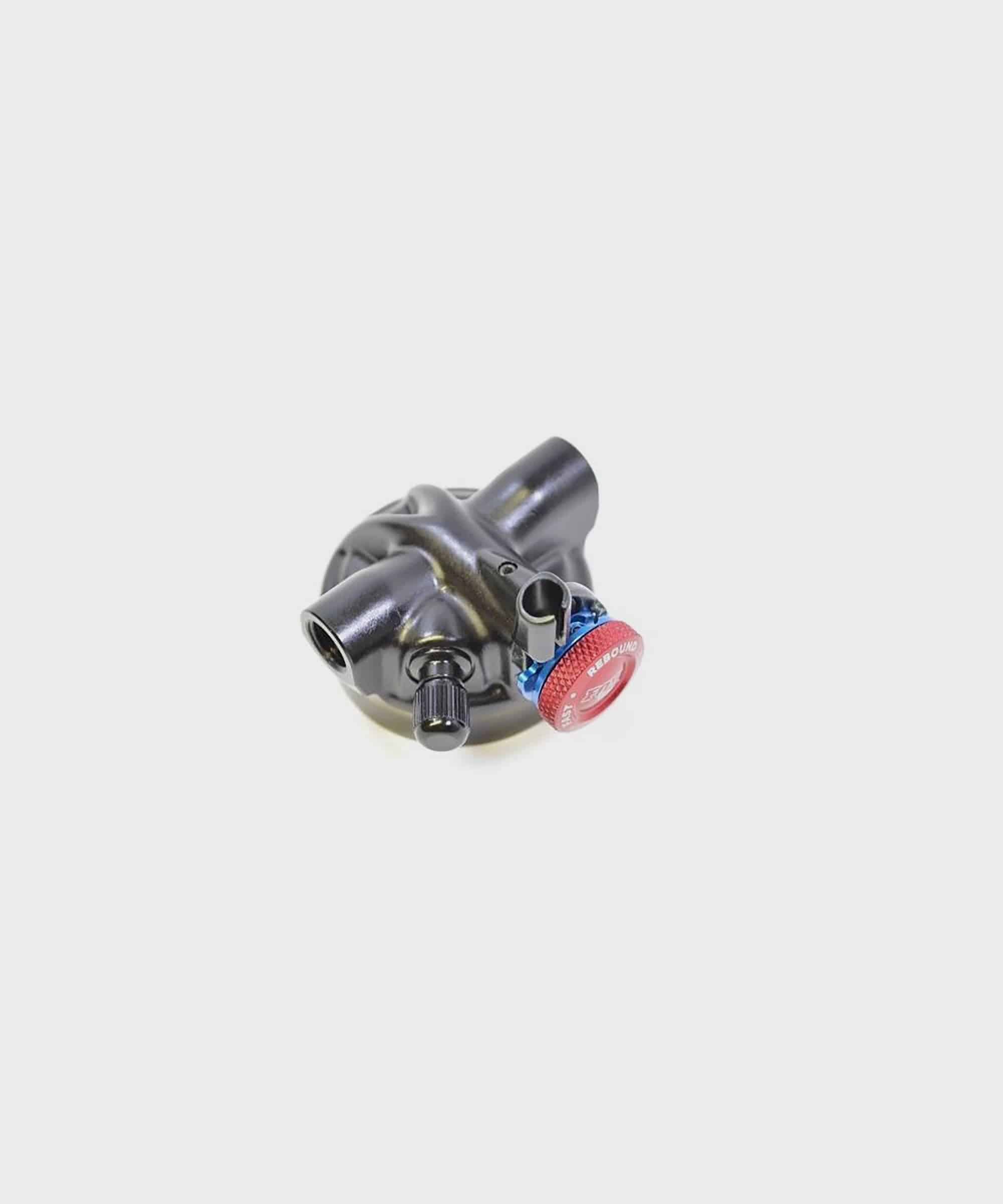 Fox Shock Float DPS Eyelet Assembly for rear shock, includes remote up trunnion for 2017 mountain bike suspension components.