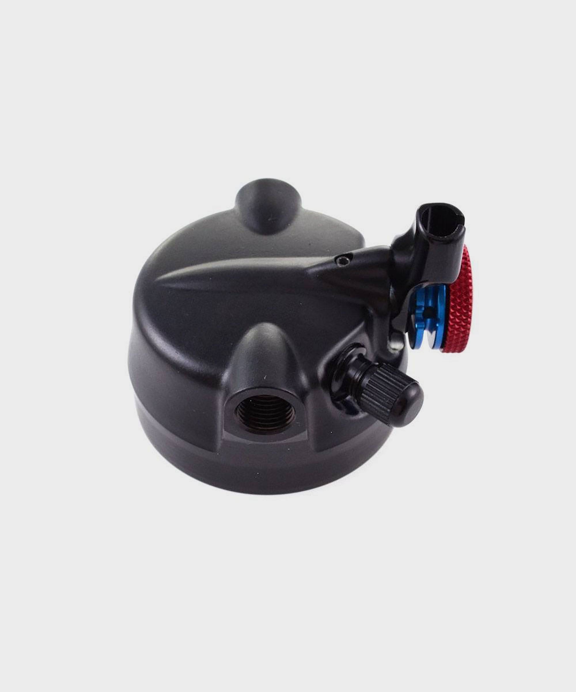 Fox Shock Float DPS remote uptrunnion LV eyelet assembly for 2018 mountain bike suspension components, showing detailed metal parts.
