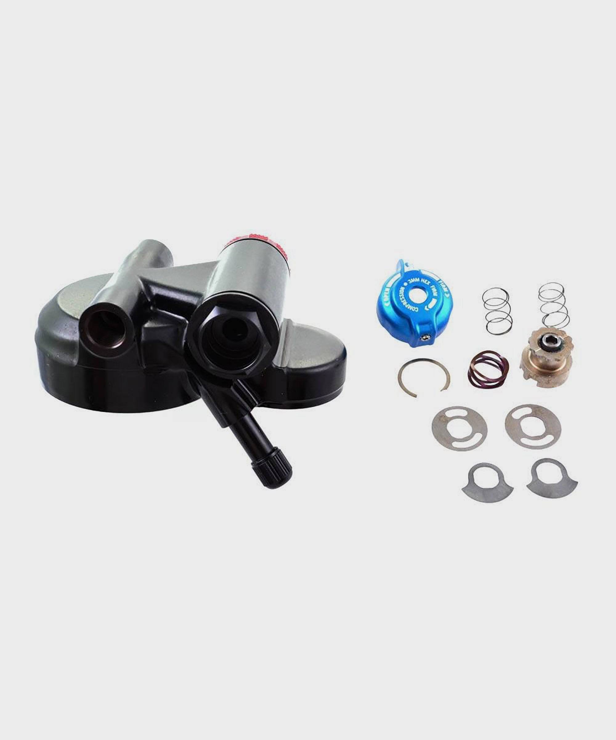 Fox Shock Float DPX2 P-S 2018 trunnion eyelet assembly with 3-position open mode adjustment, bike suspension component