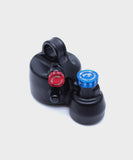 Fox Float X eyelet assembly replacement components for shocks, including no lever and no base valve, for Fox suspension systems.