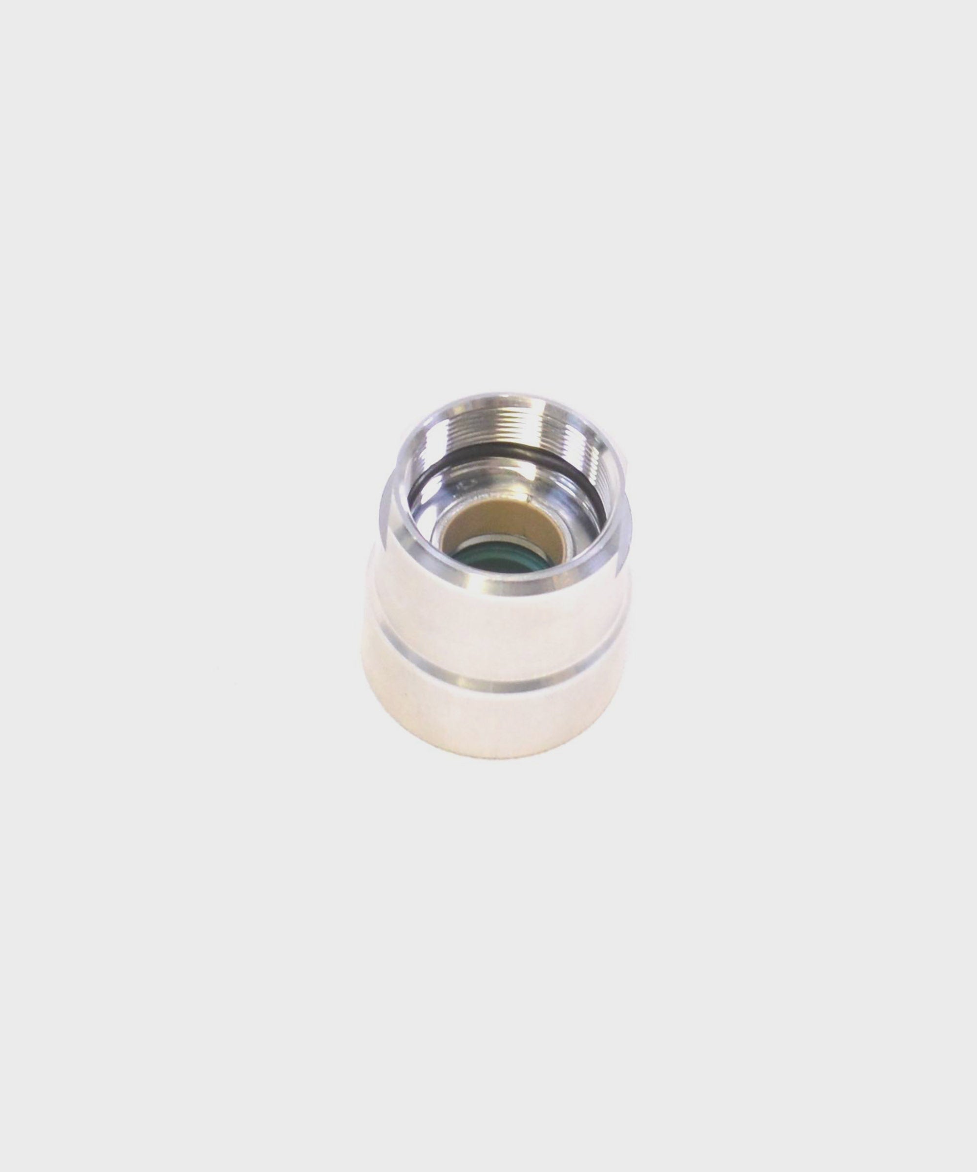 Fox Fork FIT4 bearing housing assembly for suspension components, showing the replacement kit with metal parts and seals.