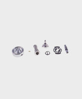 Fox Fork FIT4 F-S top cap remote push-unlock components for 2018 suspension upgrade, shown in the image.