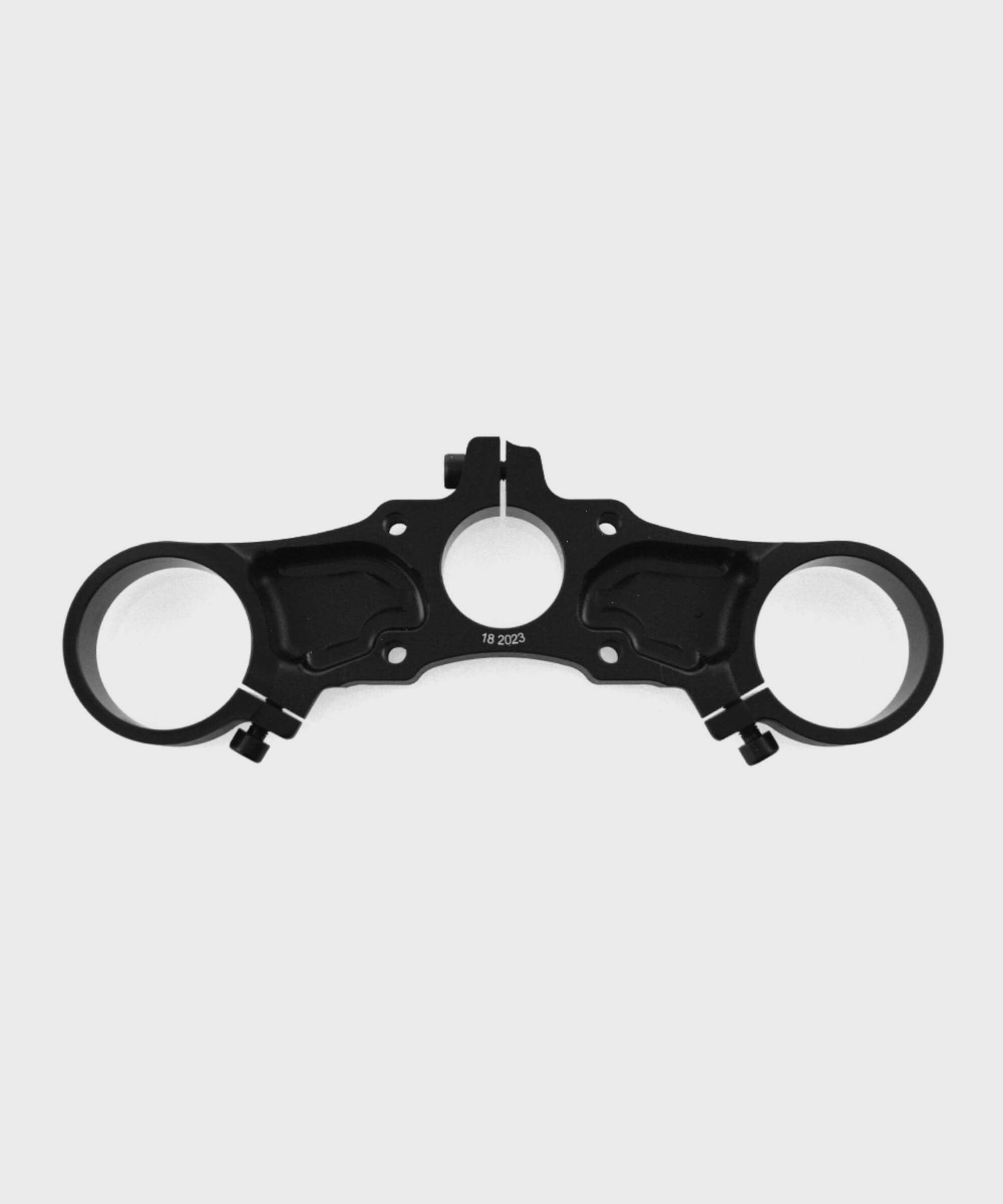 Fox Fork 40 Flat Upper Crown for 2021+ mountain bike forks, shown with spares and accessories for improved stability.