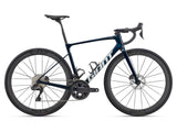 Giant Defy Advanced Pro 0 2026 road bike with carbon frame and disc brakes, shown from side view.