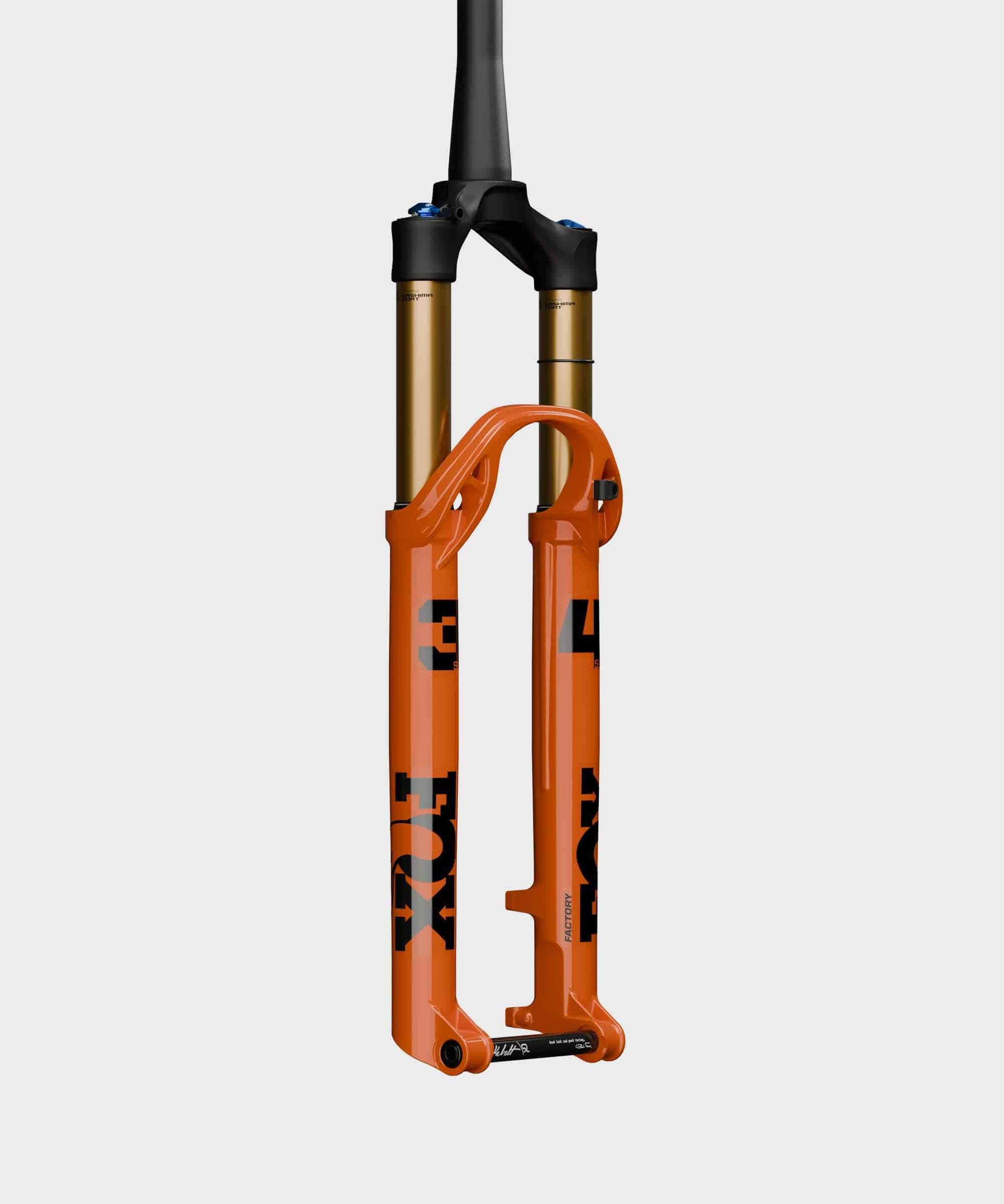 Fox 34 SL Float Factory GRIP SL tapered remote suspension fork for 29-inch wheels, showcasing the high-performance MTB component.