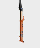 Fox 34 SL Float Factory GRIP SL tapered remote suspension fork for 29-inch wheels, showcasing the high-performance mountain bike component.