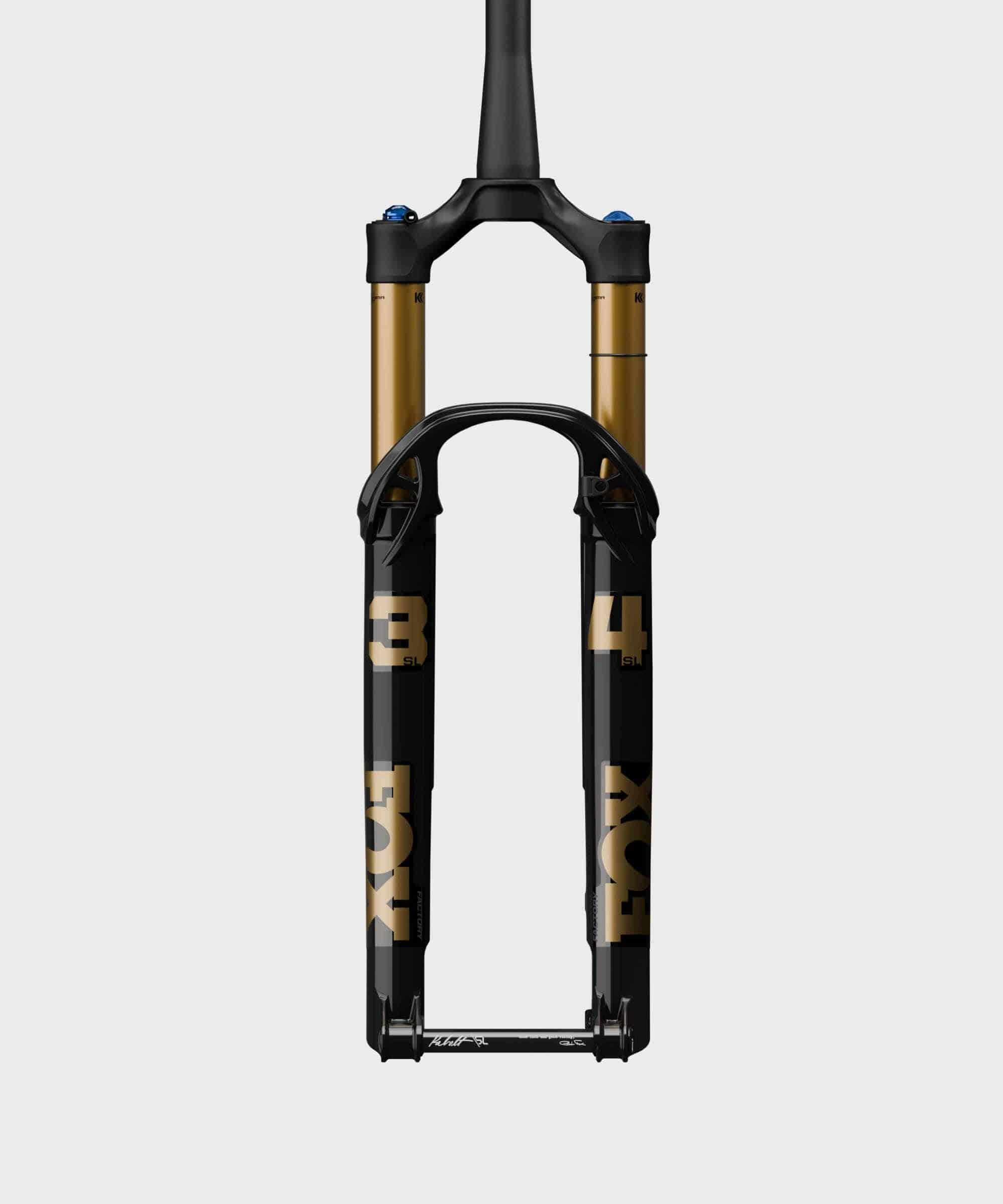 Fox 34 SL Float Factory GRIP SL tapered remote suspension fork for 29-inch wheels, showcasing the high-performance mountain bike component.