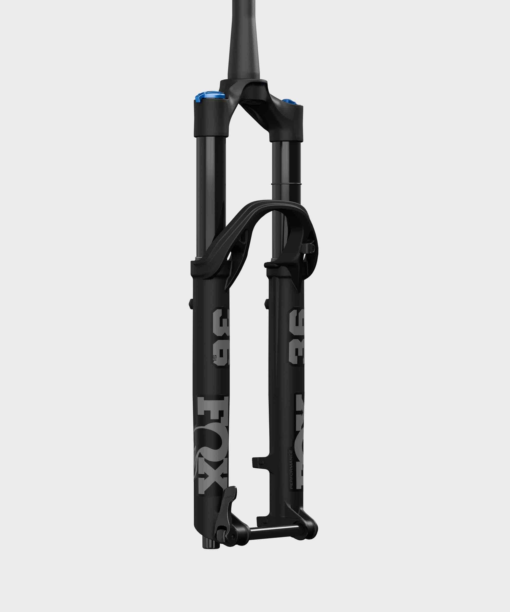 Fox 36 SL Float Perf GRIP 3-Pos Adj tapered 29-inch mountain bike fork with 140mm travel and 15QR110 axle in black.