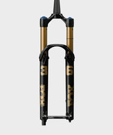 Fox 36 Float Factory GRIP X tapered all-mountain suspension fork with high-performance components and robust design.