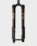 Fox Podium Factory GRIP X2 tapered fork for 29-inch mountain bikes with 160-170mm travel, showing the fork's sleek design and stanchions.