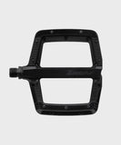 Race Face Turbine mountain bike pedals with adjustable pins for maximum grip, shown with black body and metal pins.