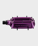 Race Face Turbine mountain bike pedals with adjustable pins for enhanced grip, featuring durable components for off-road cycling.