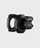 Race Face Aeffect R MTB stem in matte black with 35mm clamp and 1 1/8" steerer tube, designed for mountain bike components.