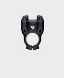 Race Face Aeffect R MTB stem in matte black with 35mm clamp and 1 1/8-inch steerer tube for mountain biking components.