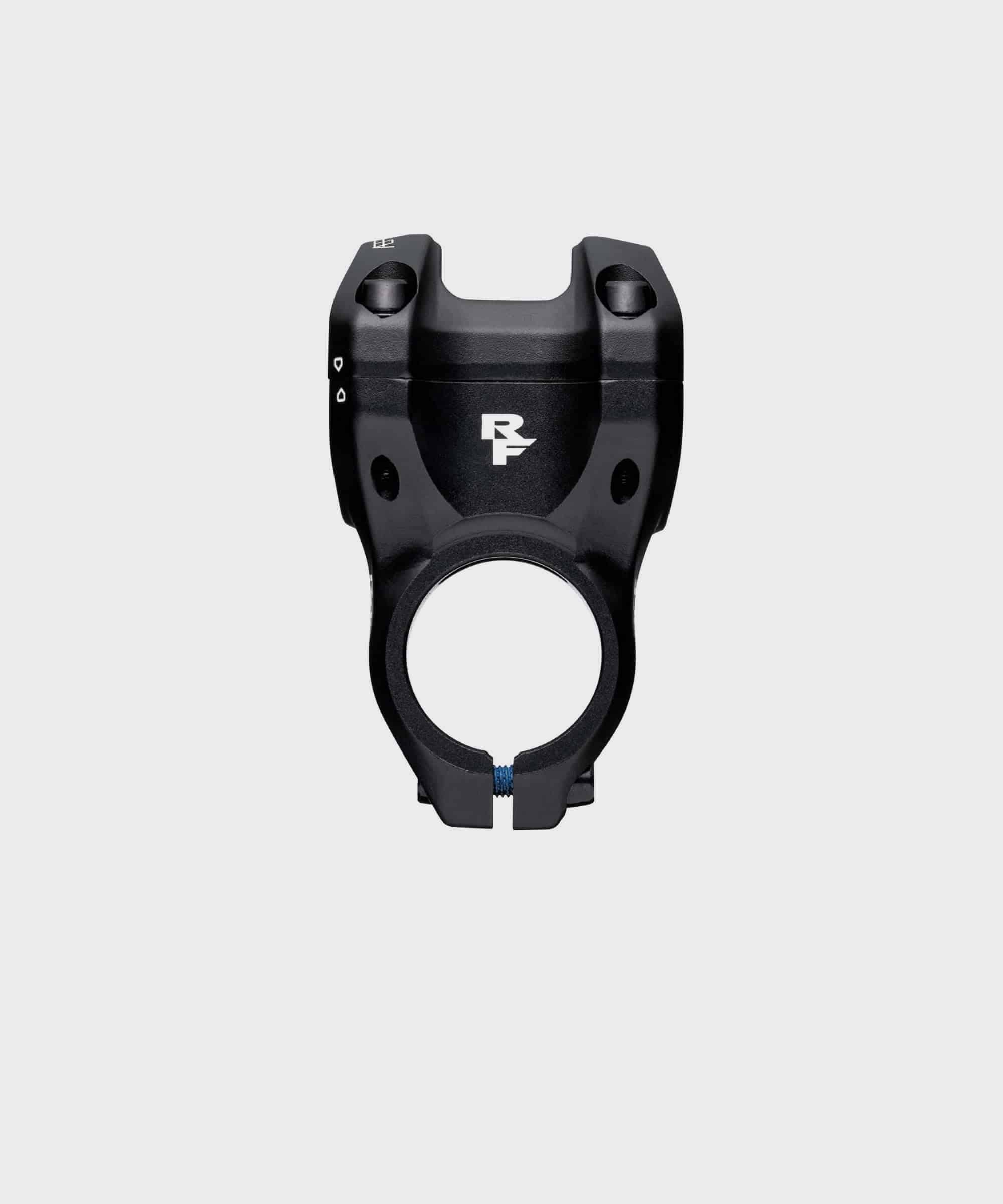 Race Face Aeffect R MTB stem in matte black with 35mm clamp and 1 1/8 inch steerer tube for mountain biking components.