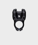Race Face Aeffect R MTB stem in matte black with 35mm clamp and 1 1/8 inch steerer tube for mountain biking components.