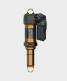 Fox Float X Live Valve Neo MTB rear shock with sensor, showing the suspension component for mountain biking.