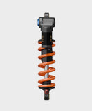 Fox DHX2 Factory coil rear shock for mountain biking, featuring four-way adjustability and durable components for MTB trails.