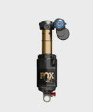 Fox Float X2 Factory mountain bike rear shock with 2-position adjustable damping, shown in a detailed close-up image.