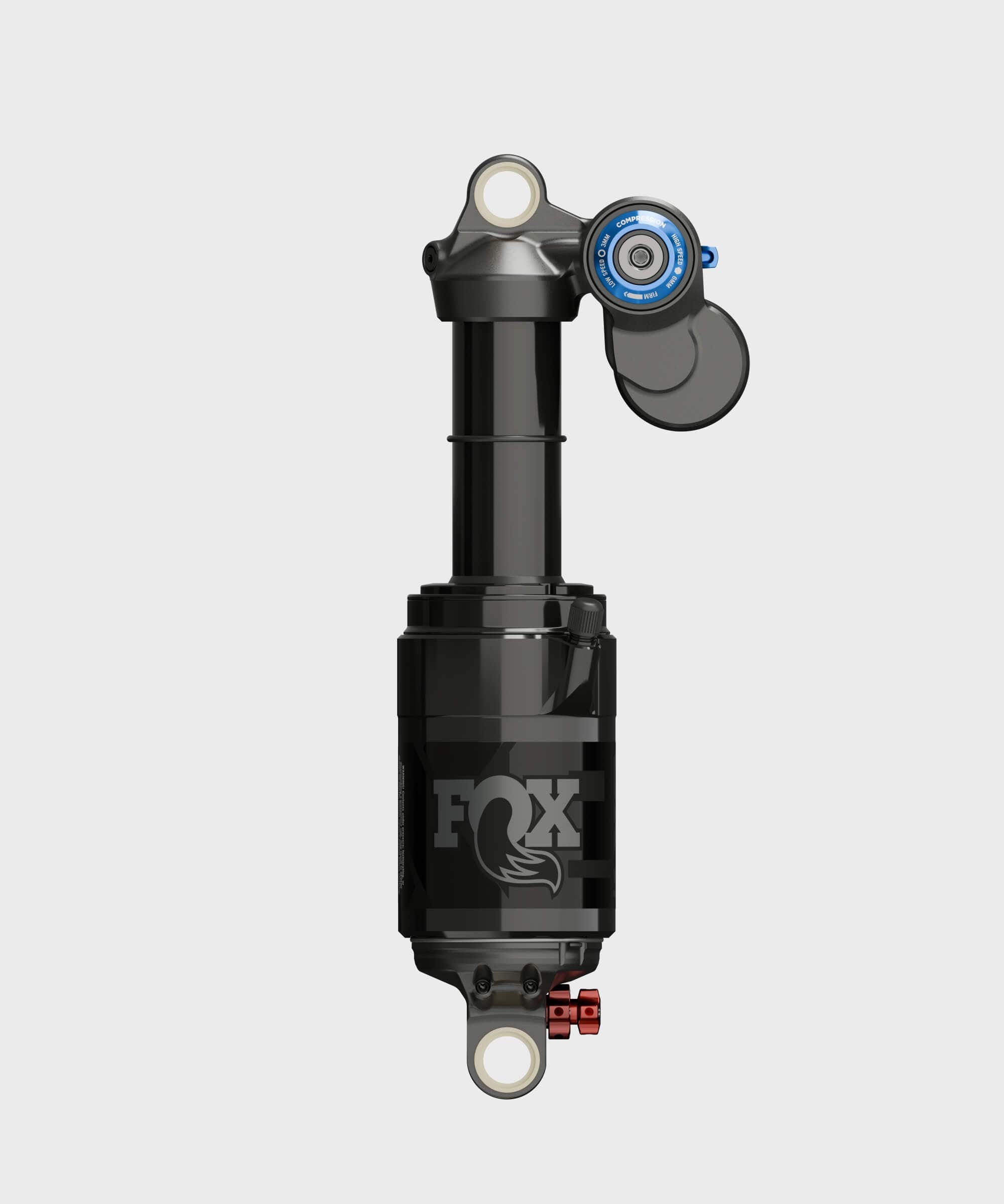 Fox Float X2 Performance Elite rear shock for downhill bikes, featuring 2-position adjustability and high-performance suspension components.