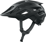 ABUS Moventor 2.0 mountain bike helmet in velvet black with advanced ventilation and Zoom Ace fit system.