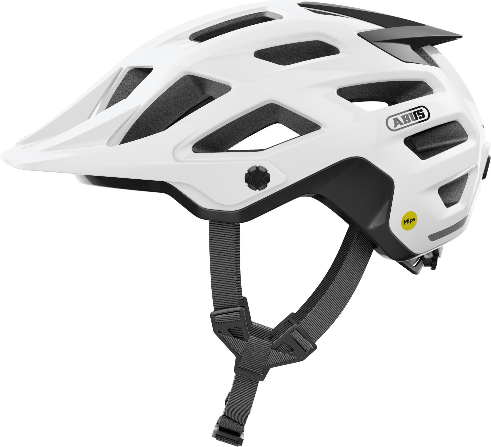 ABUS Moventor 2.0 MIPS mountain bike helmet with enhanced protection, ventilation, and adjustable straps for a secure fit.