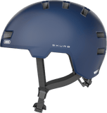 ABUS Skurb helmet in midnight blue, designed for urban sports and commuting, lightweight protective headgear.