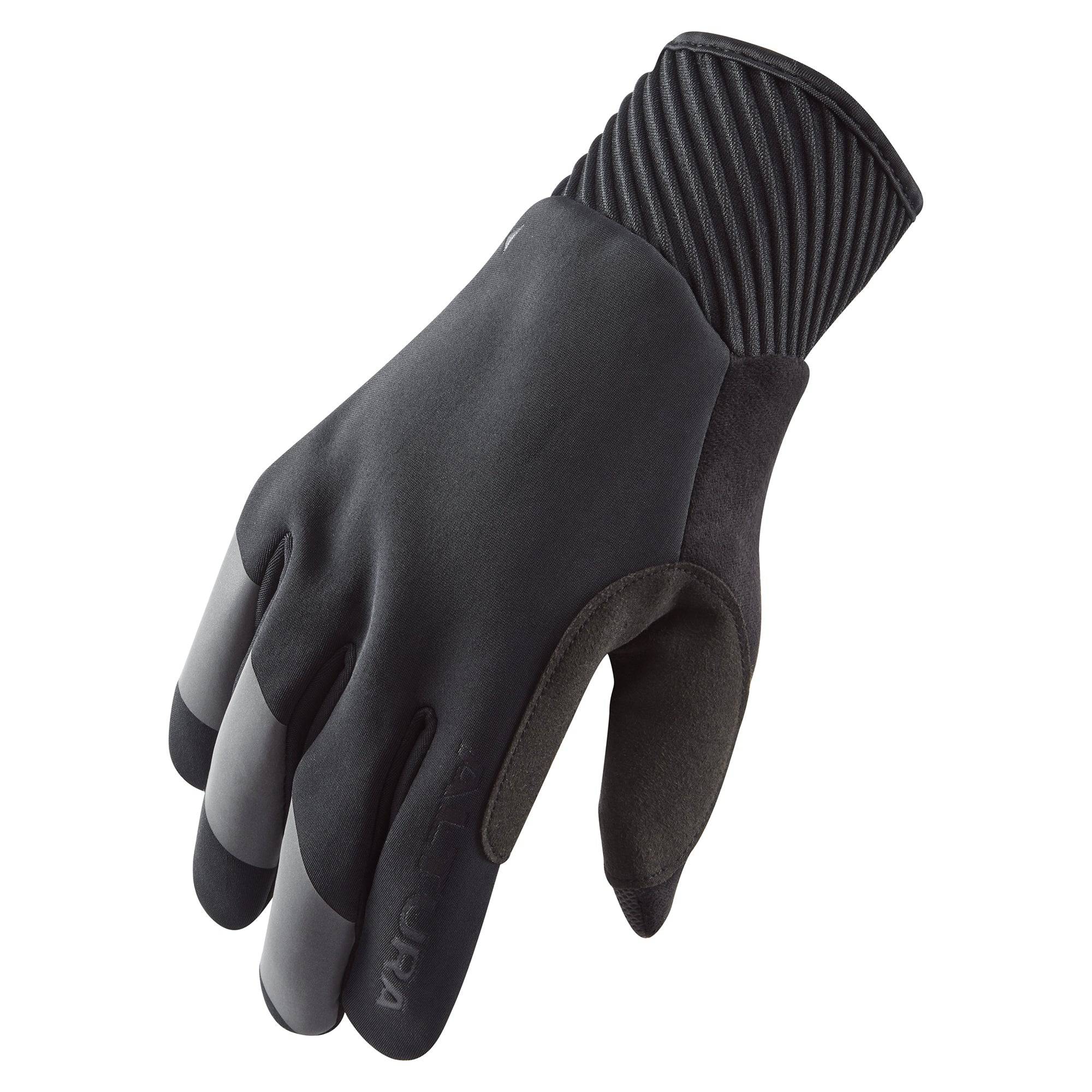 Altura Nightvision unisex windproof cycling gloves with reflective fingertips and touchscreen compatibility, ideal for nighttime riding.