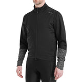 Men's waterproof softshell jacket by Altura with fleece-lined chest panels, designed for endurance and outdoor activity.