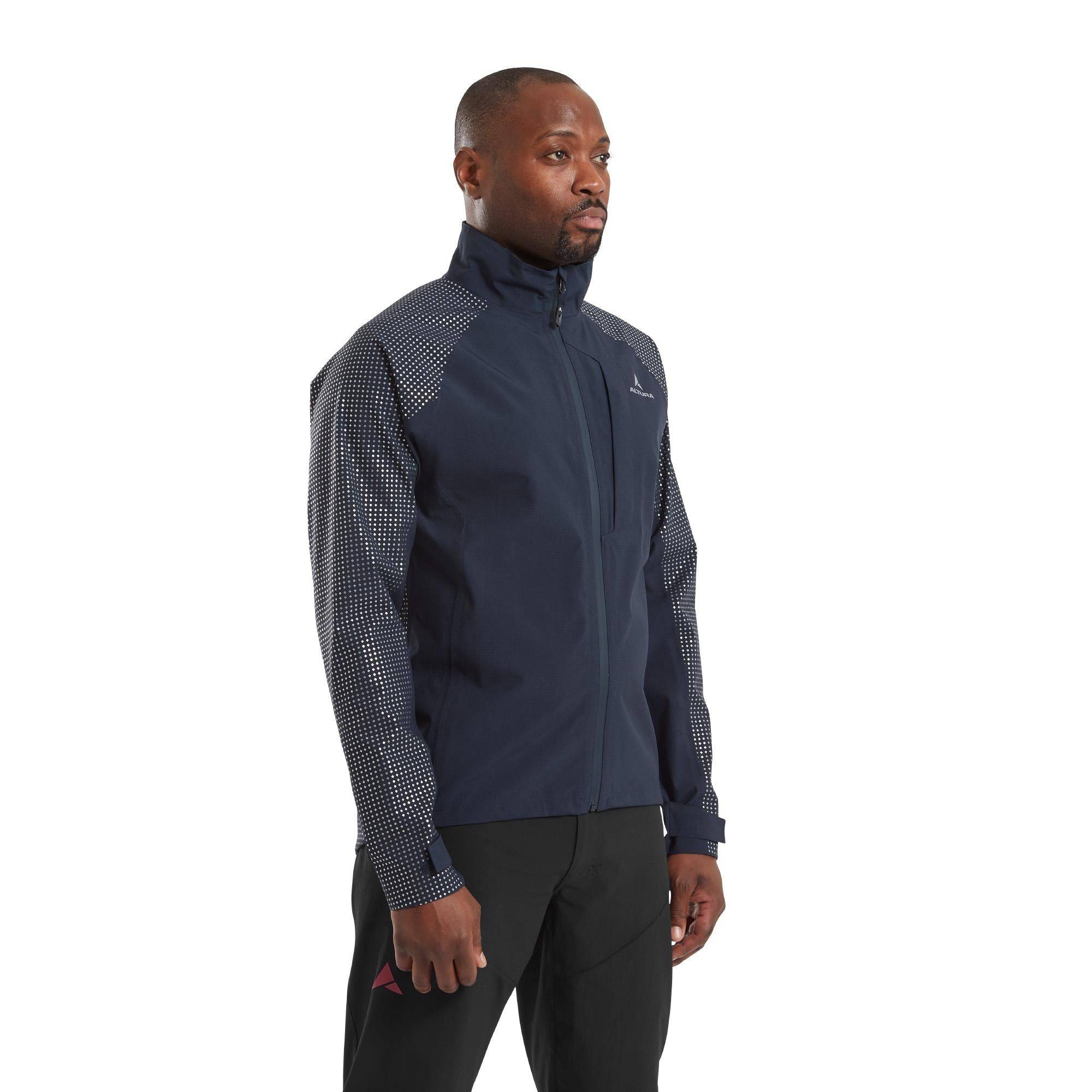 Altura Nightvision Storm Jacket, waterproof high-visibility cycling and commuter jacket, with reflective details and bright yellow color.