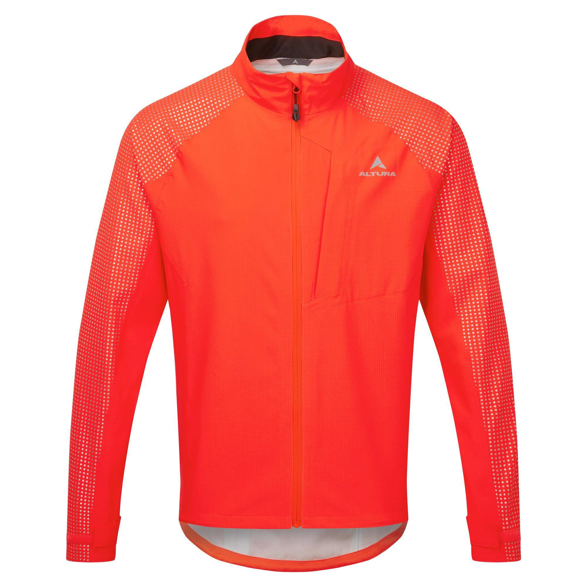 Altura Nightvision Storm Jacket, waterproof high-visibility cycling and commuter jacket, shown in a vibrant yellow color.