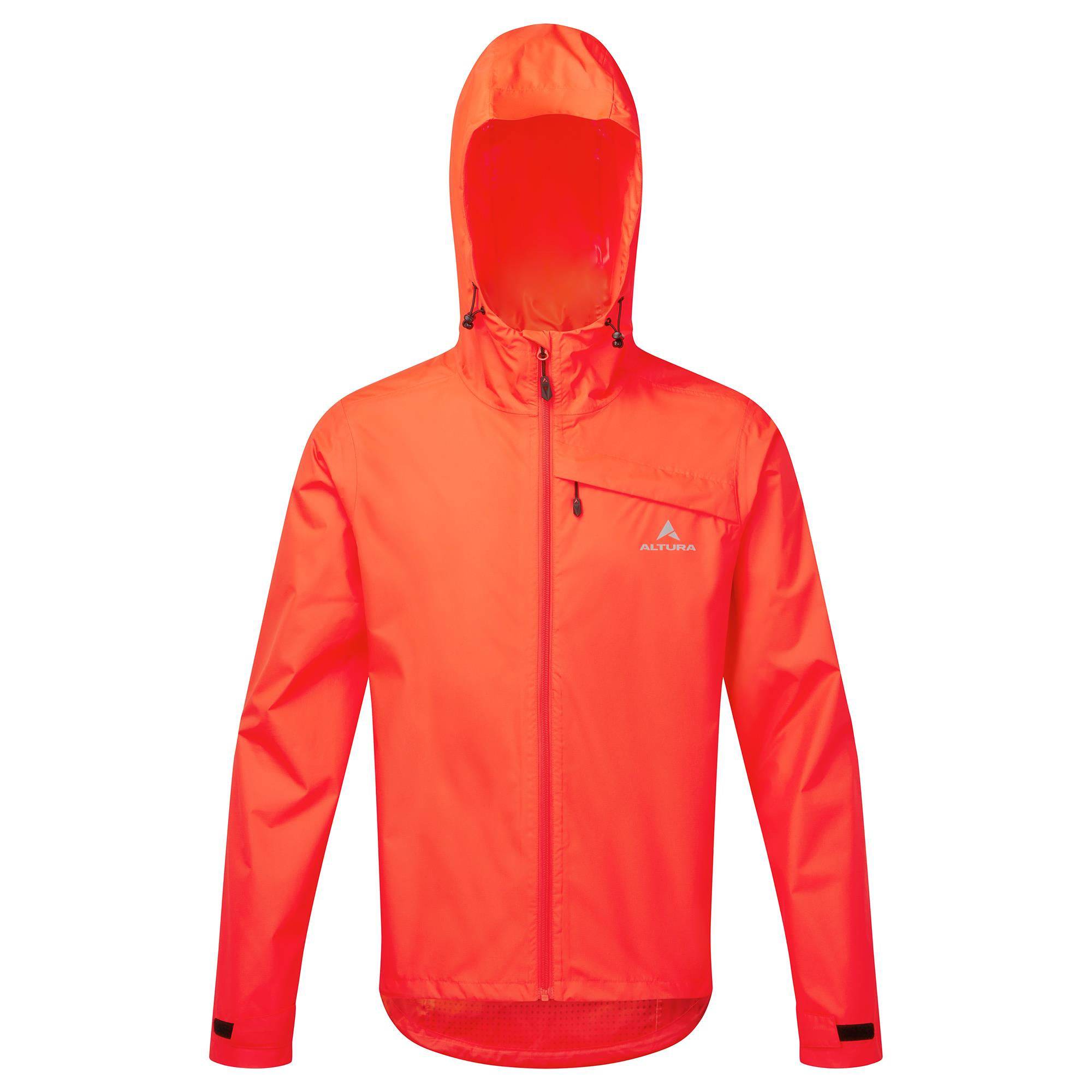 Altura Men's Nightvision Nevis waterproof jacket with reflective safety features, showing the jacket's front and reflective details.