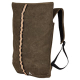 Altura Heritage cycling backpack with 12L capacity, water-resistant roll-top design, shown with straps and compartments.