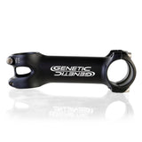 Genetic SLR road bike stem with 31.8mm clamp, flip-flop feature, and split bar clamp, mounted on a racing bicycle handlebar.