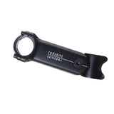 Redshift Sports ShockStop suspension stem for road bikes with adjustable elastomers, shown mounted on a bike handlebars.
