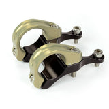 Renthal Integra II direct mount stem with 64mm clamp for downhill racing, showcasing the component's sturdy construction and sleek design.