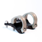 Renthal Integra 35mm direct mount stem for downhill and trail biking, showing the sturdy aluminum construction and mounting hardware.