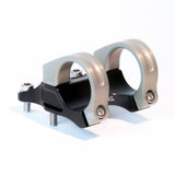 Renthal Integra 35mm direct mount stem for downhill and trail riding, showcasing the sturdy aluminum component with mounting bolts.