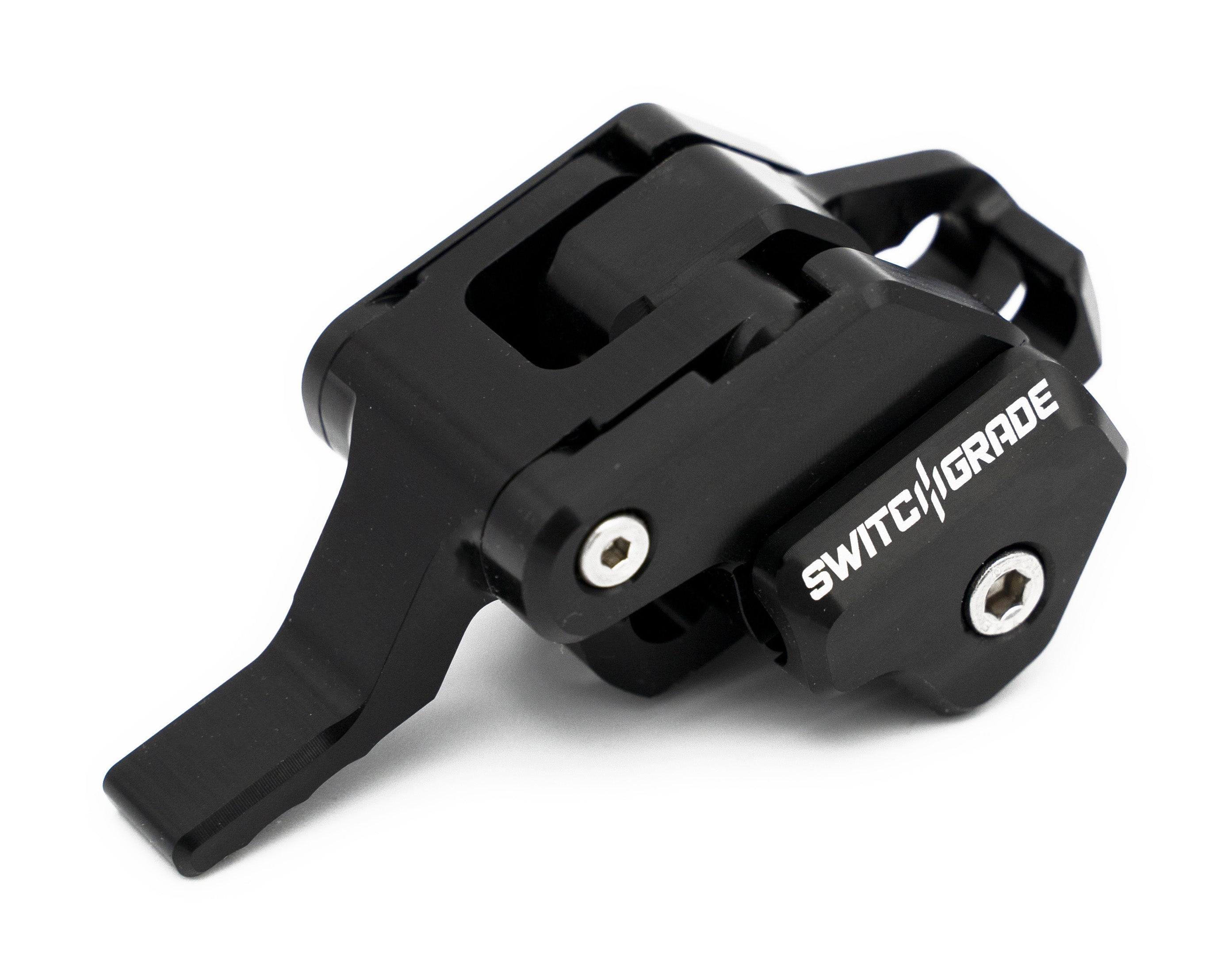Aenomaly SwitchGrade 2.0 EVO bike saddle angle adjustment switch component showing the compact, adjustable switch mechanism.