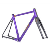 Purple Kinesis UK Aithein Disc Road Frameset featuring aluminium construction and 30mm tyre clearance, designed for racing bikes.
