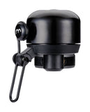 Black alloy BBB-19 ErgoSound bell for bike handlebars, fits 22.2-25.4mm, designed for bike accessories.
