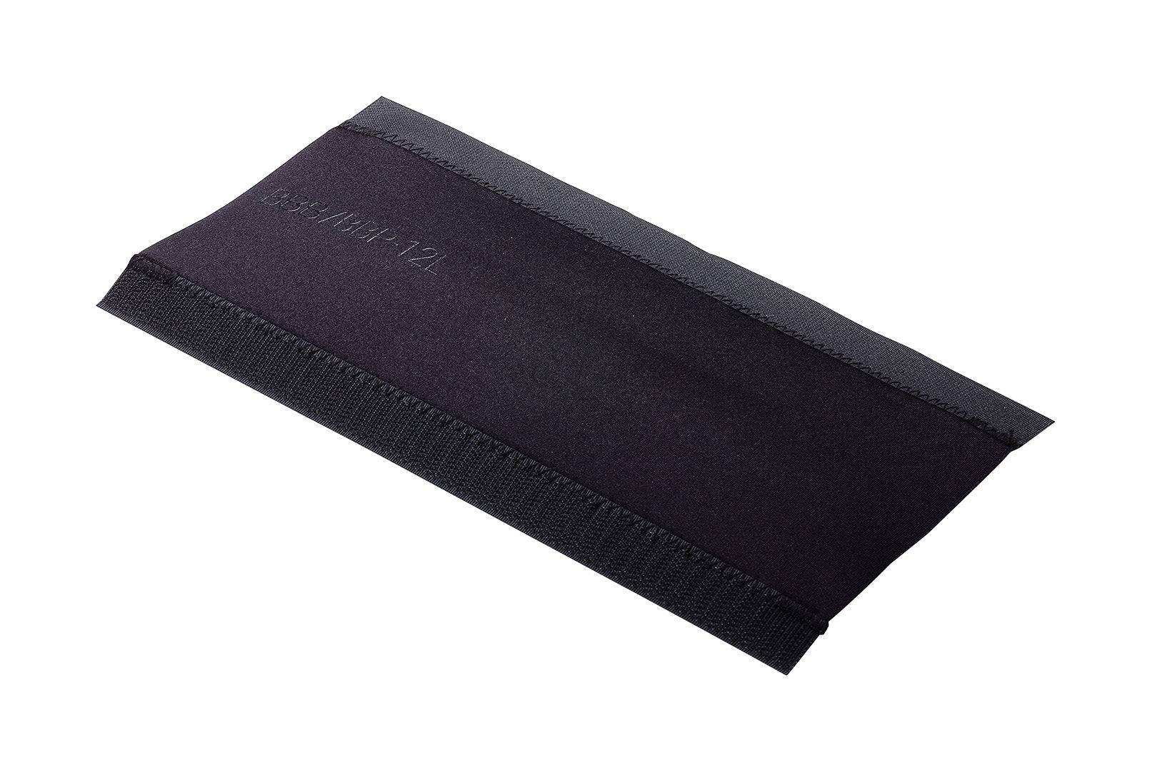 BBB StayGuard chainstay protector with anti-slip velcro strap, designed to protect bike frame from scratches and damage.