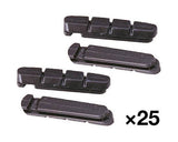 Set of 25 BBB BBS-03AOE RoadStop shim replacement cartridge brake pads for bicycle components.